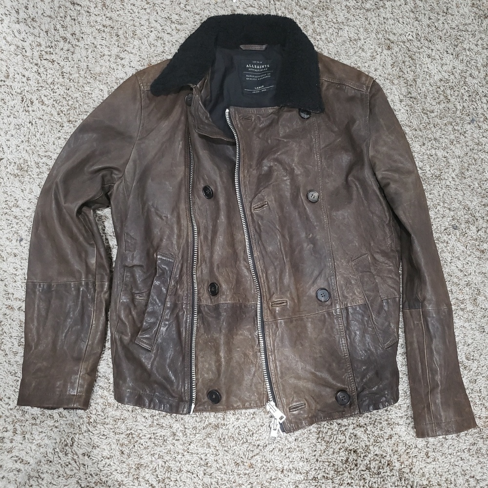 All Saints leather jacket